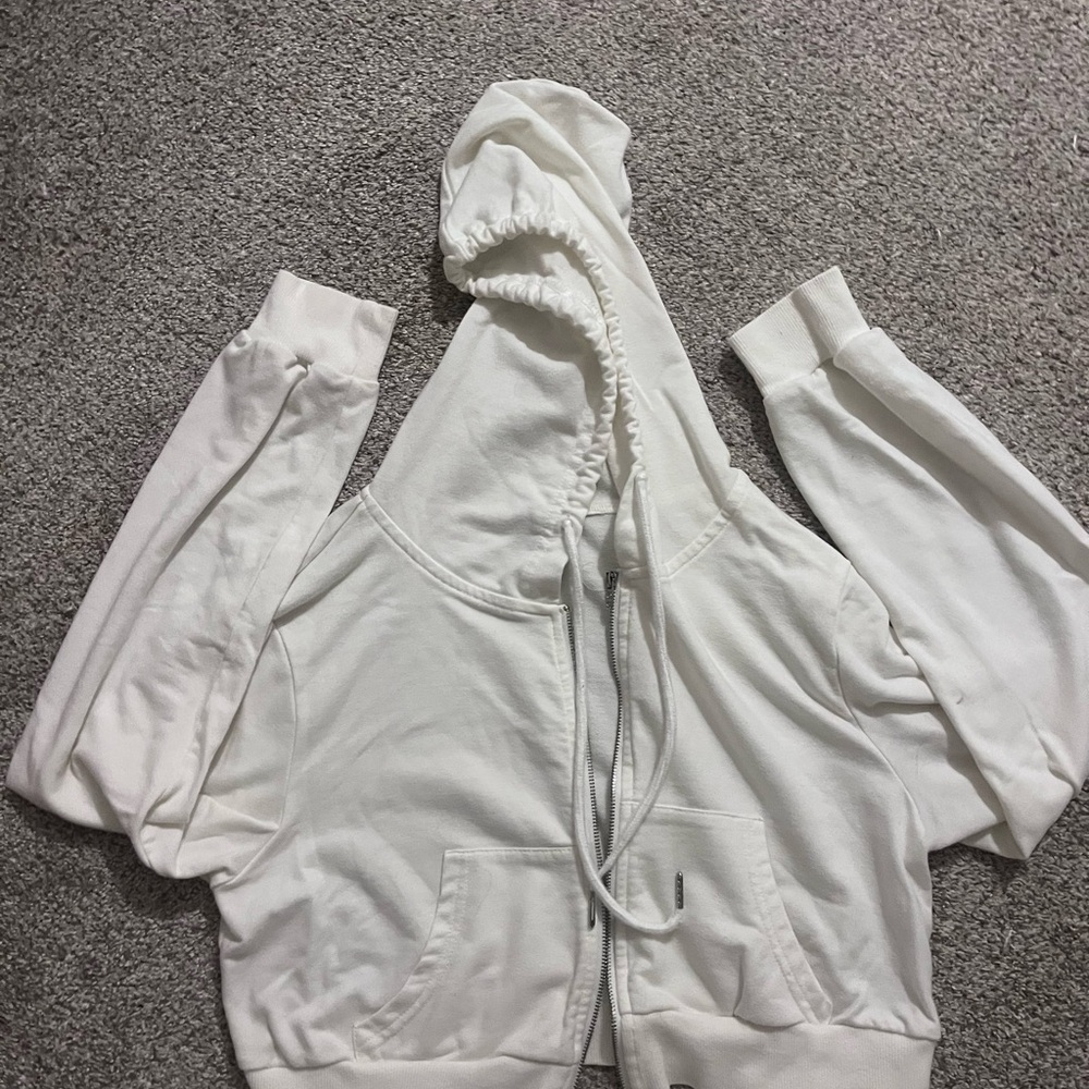 SHEIN White Hoodie Sweater